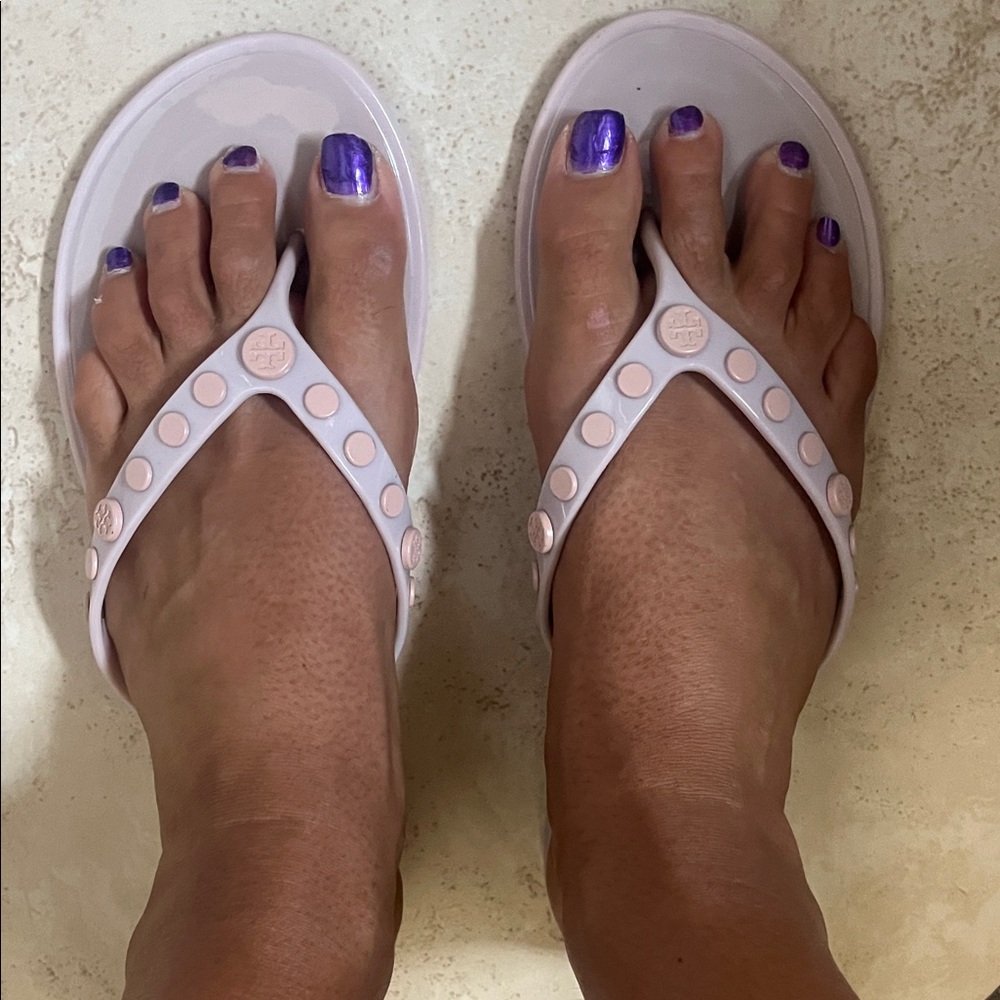Tory Burch Studded Jelly Sedona Rose Pink Studded Sandals
